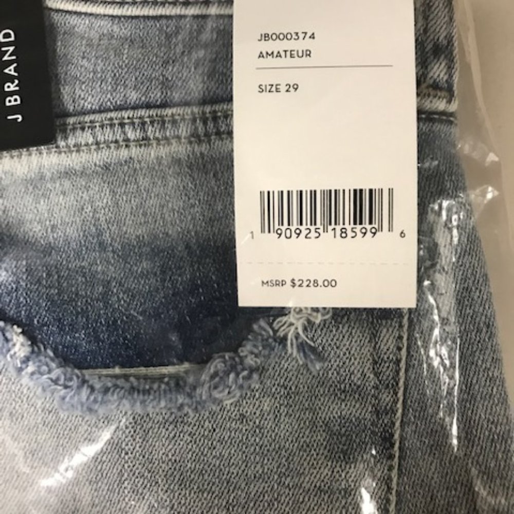 J BRAND 9326 Amateur Skinny Crop Distress Jeans - Picture 7 of 7